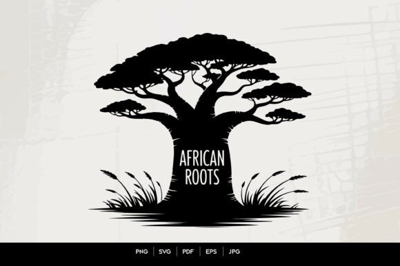African Roots Tree SVG