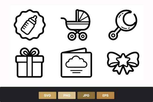 Baby Essentials Icon Set: Graphics & Illustrations Review