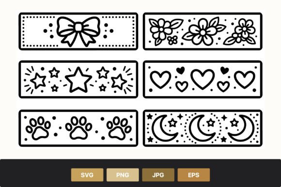 Border Design Vector Set: Graphics & Illustrations