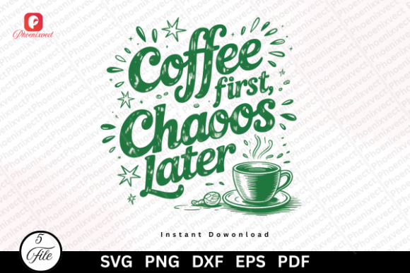 Funny Coffee Lover Coffee Quote SVG: Graphics & Illustrations