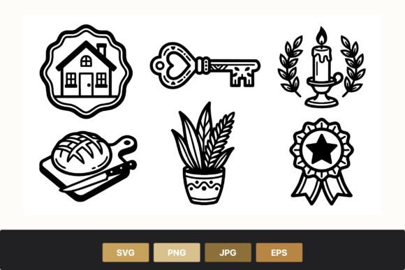 Home Bread Key Candle Plant Award Graphics