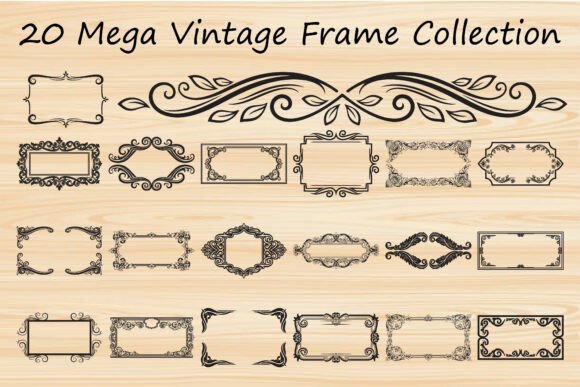 Mega Vintage Frame Collection: Graphics & Illustrations