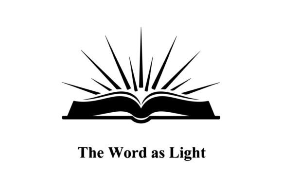 Open Book Radiating Light Beams Symboliz