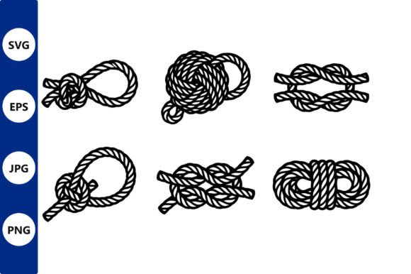 Rope Knot Line Art Bundle: Graphics & Illustrations for Handmade Brands